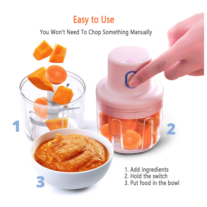 Buy Mini Blender Garlic Chopper Electric Food Wireless Chopper Food buy-mini-blender-garlic-chopper-electric-food-wireless-chopper-food